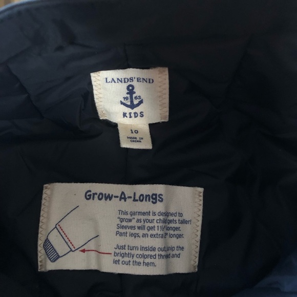 Lands End Kids Black Snowboard/Ski Pants - Picture 5 of 8